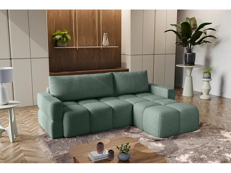 Canapé d'Angle réversible avec fonction de couchage FUMO du fabricant vert