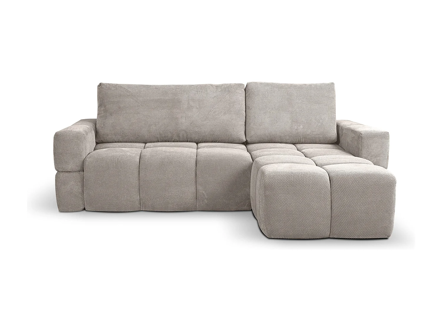 Canapé d'Angle réversible avec fonction de couchage FUMO du fabricant beige