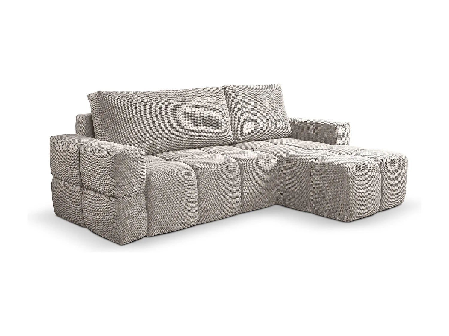 Canapé d'Angle réversible avec fonction de couchage FUMO du fabricant beige