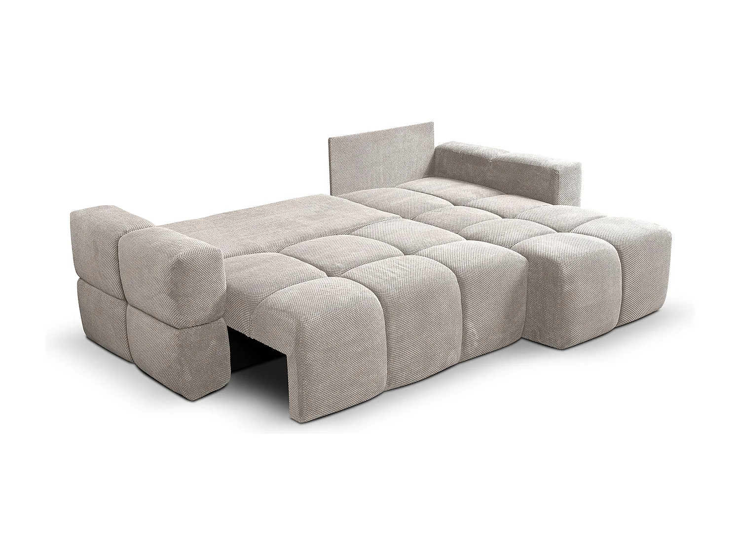 Canapé d'Angle réversible avec fonction de couchage FUMO du fabricant beige