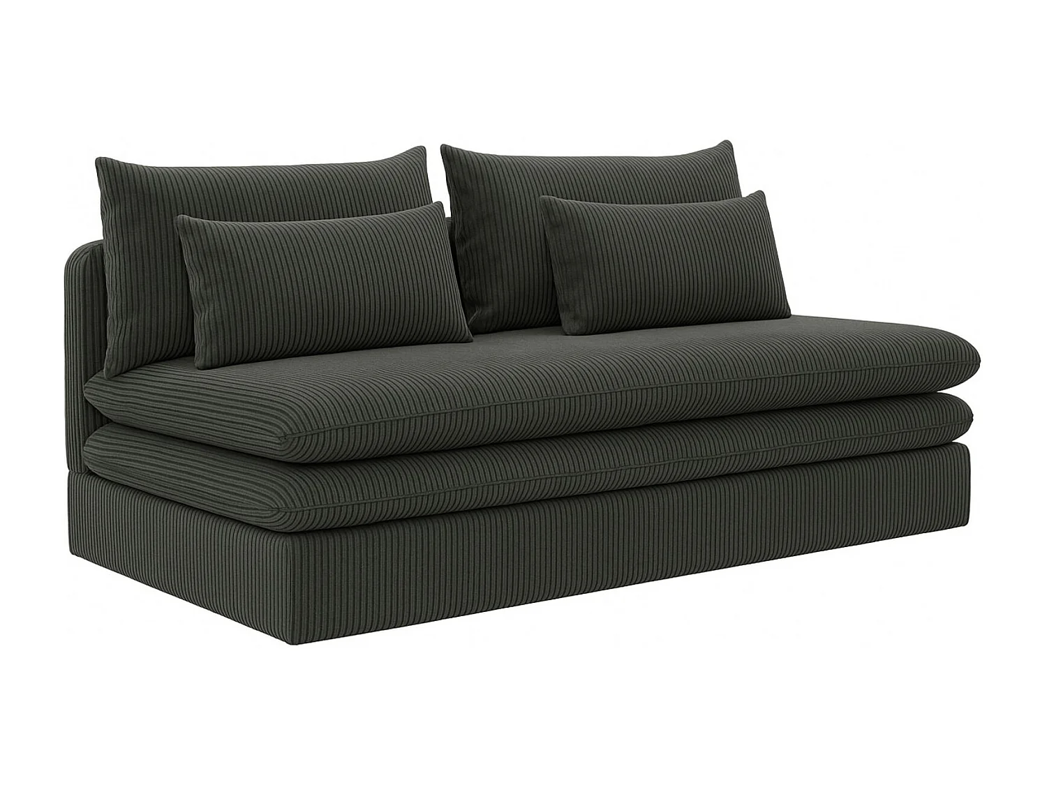 Schlafsofa mit bettkasten NELIA, stoff Poso, Grau