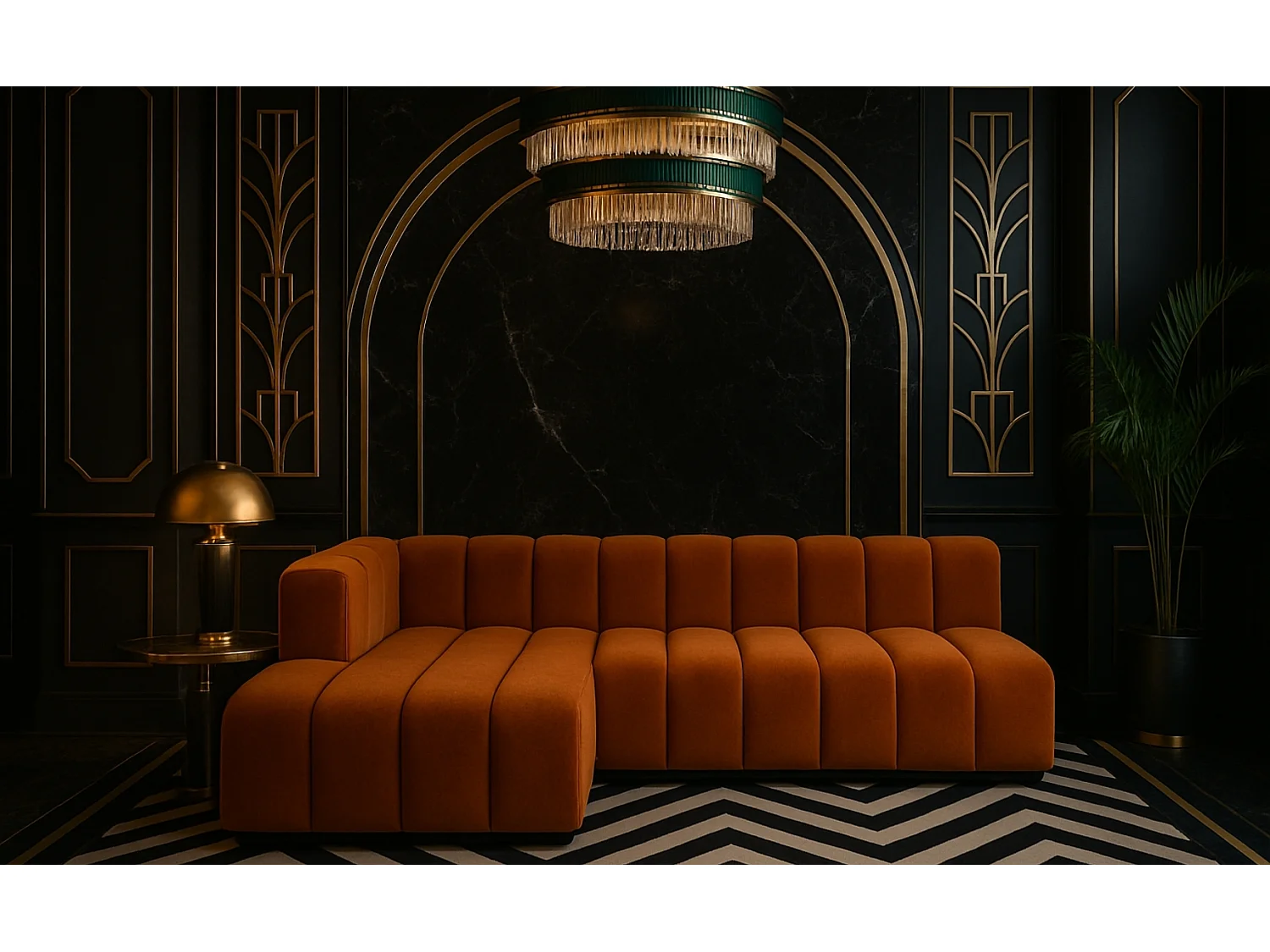 Ecksofa GRAND L 295 cm, stoff Salvador, Braun, Links