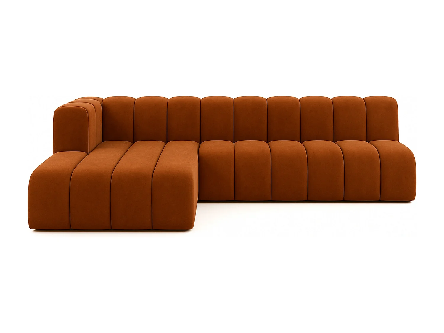 Ecksofa GRAND L 295 cm, stoff Salvador, Braun, Links