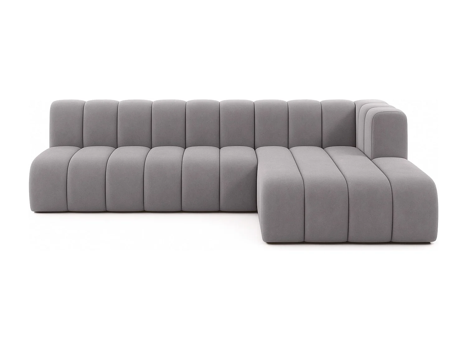 Ecksofa GRAND L 295 cm, stoff Salvador, Grau, Rechts