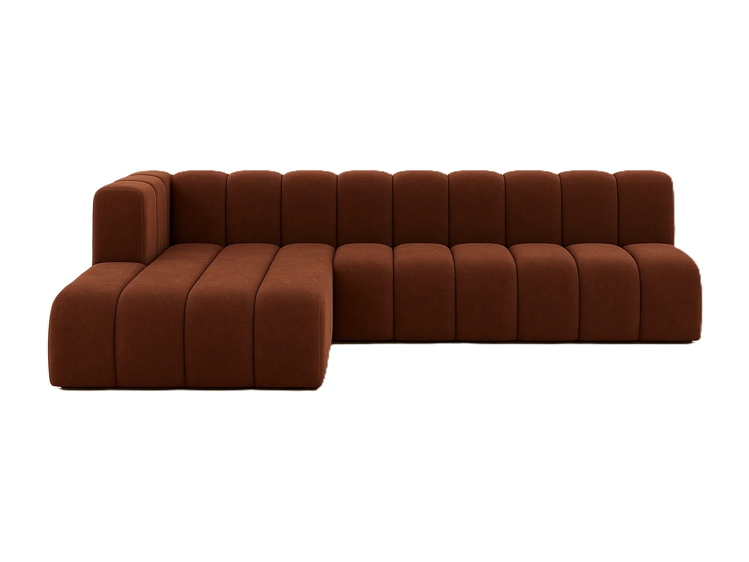 Ecksofa GRAND L 295 cm, stoff Salvador, Dunkelbraun, Links