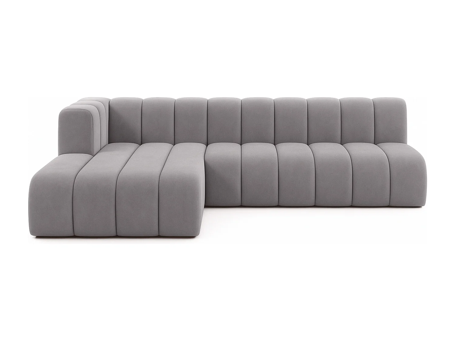 Ecksofa GRAND L 295 cm, stoff Salvador, Grau, Links