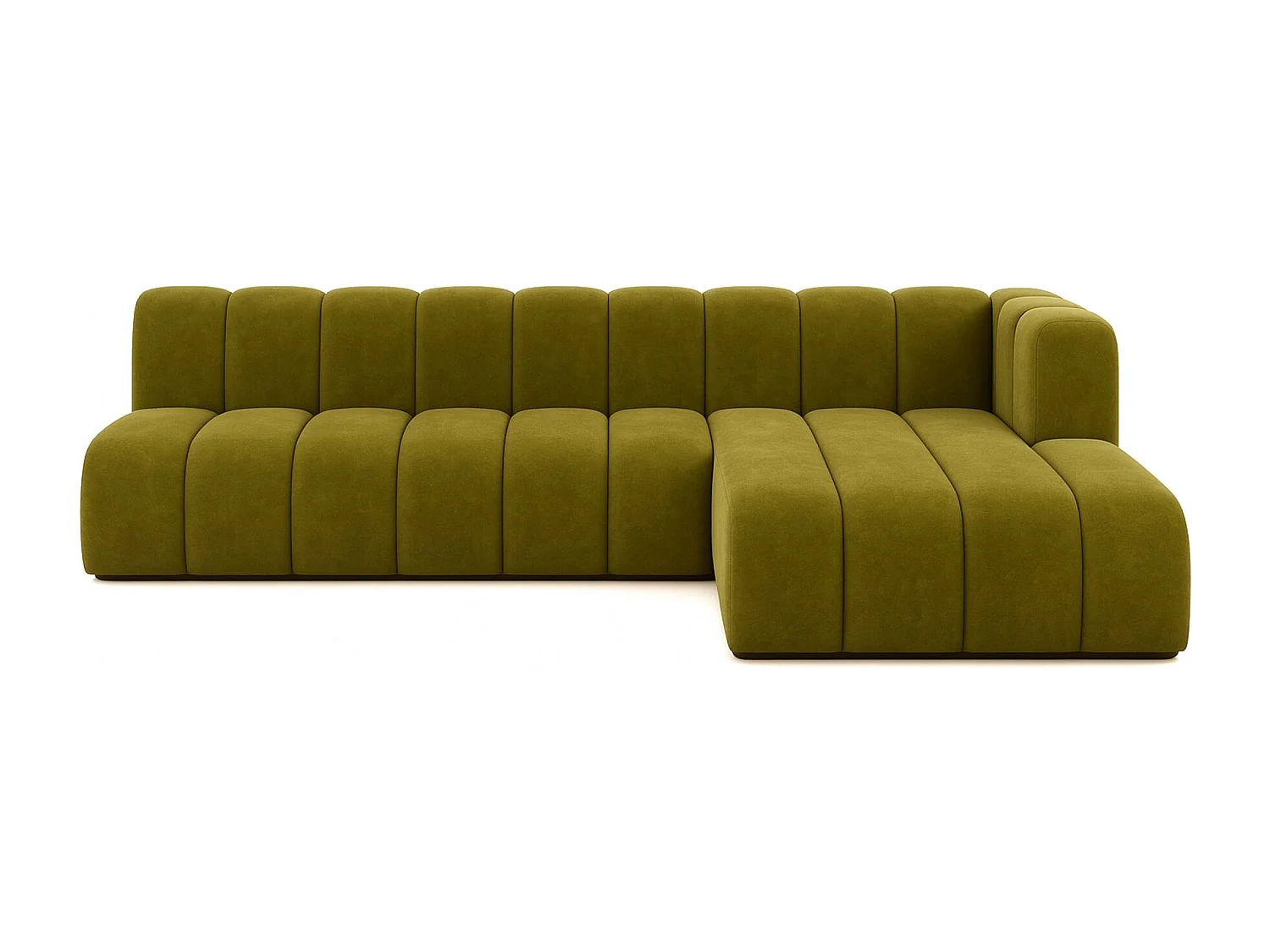 Ecksofa GRAND L 295 cm, stoff Salvador, Olive, Rechts