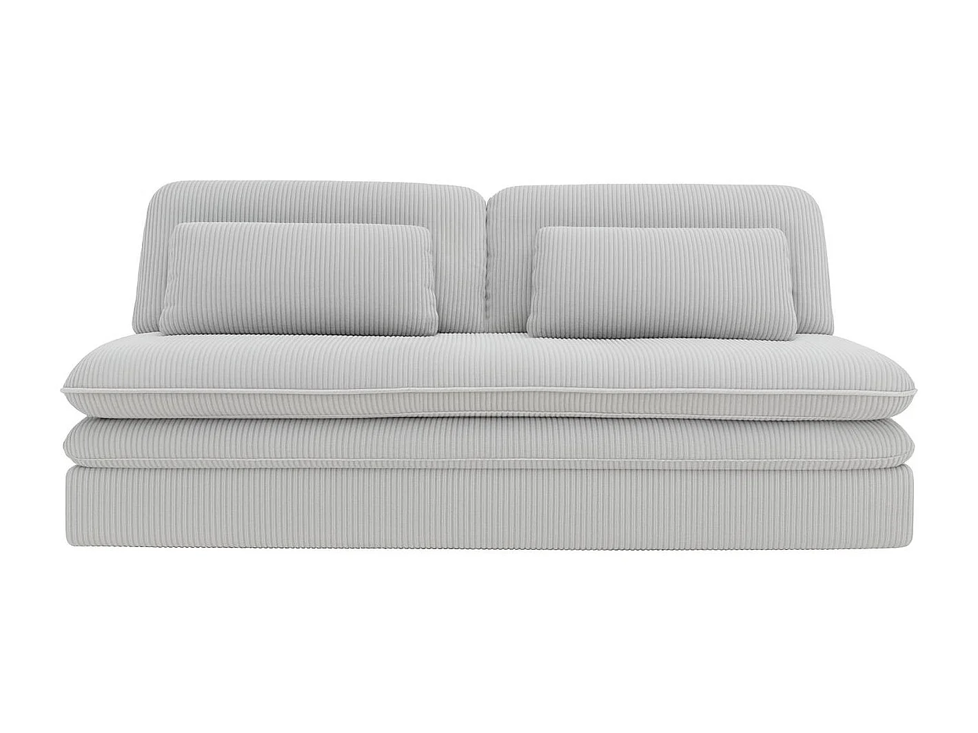 Schlafsofa mit bettkasten OLIA, stoff Poso, Hellgrau