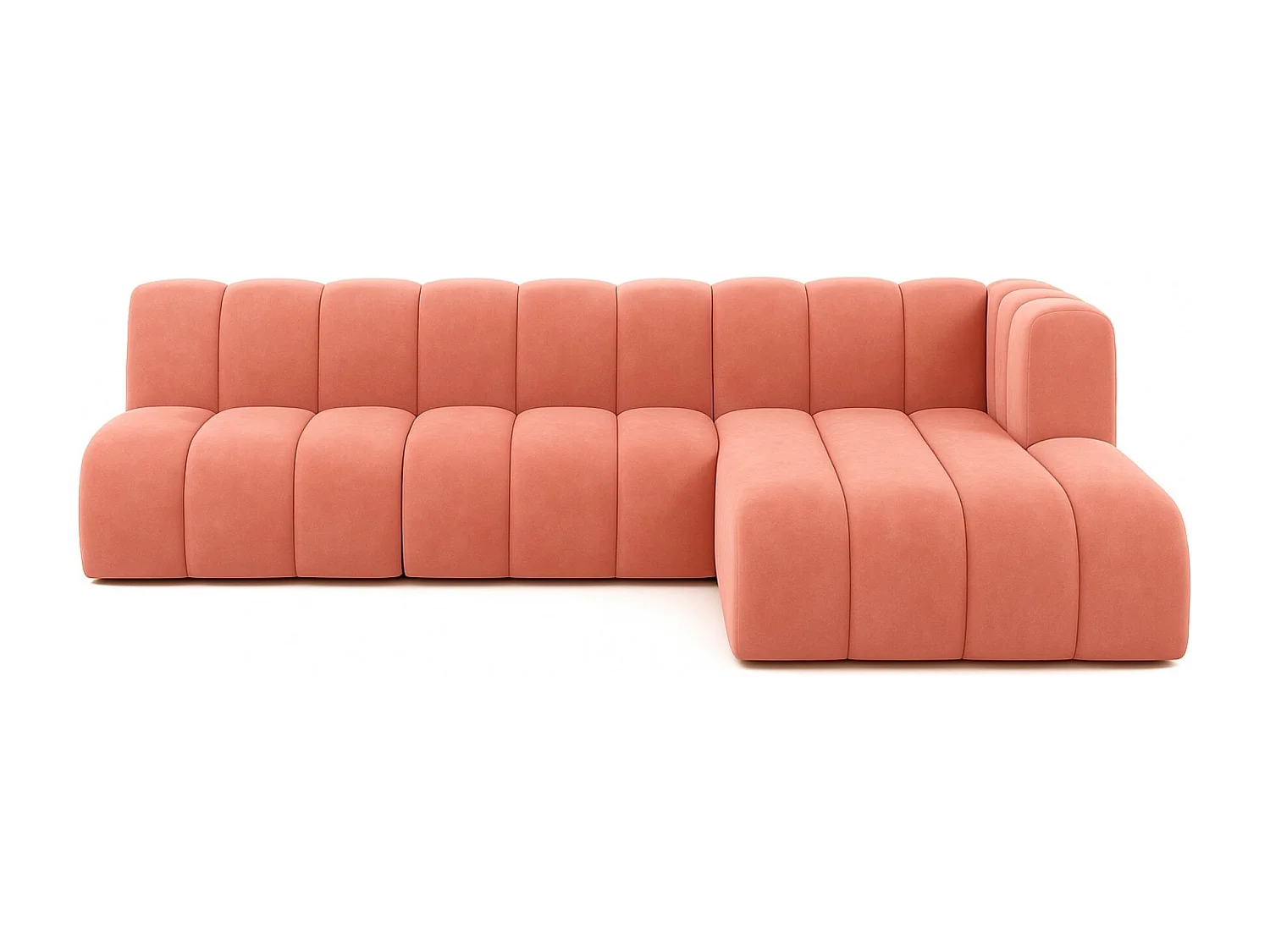 Ecksofa GRAND L 295 cm, stoff Salvador, Rosa, Rechts