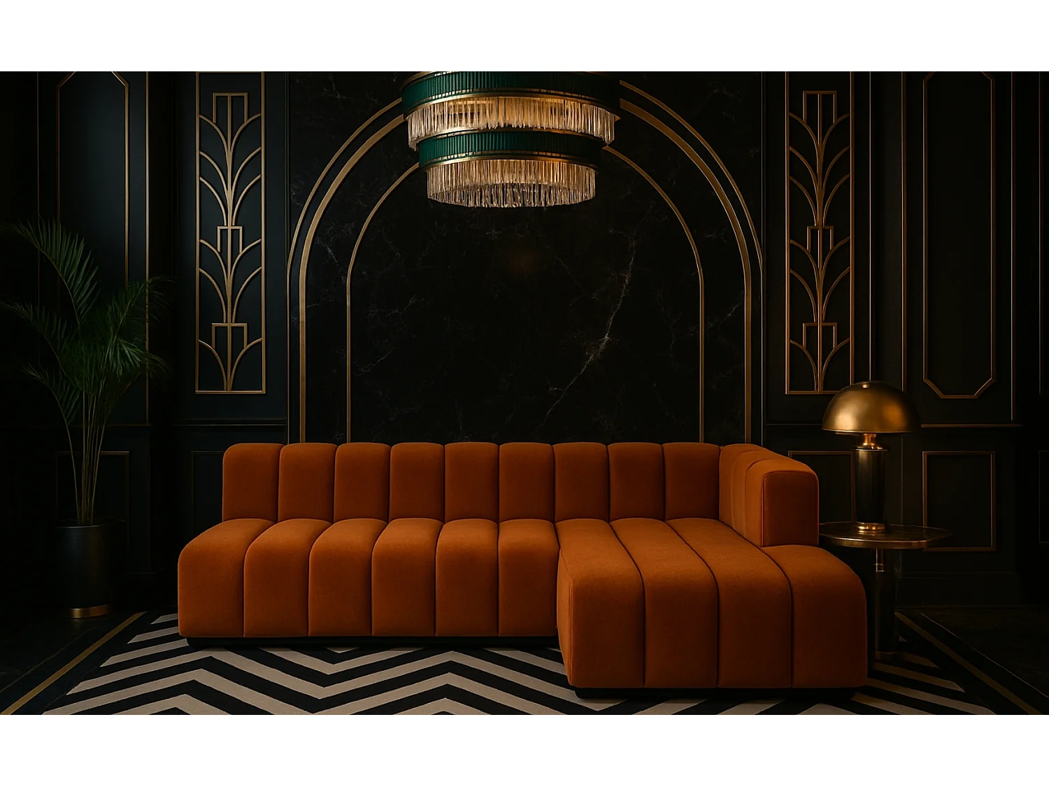 Ecksofa GRAND L 295 cm, stoff Salvador, Braun, Rechts