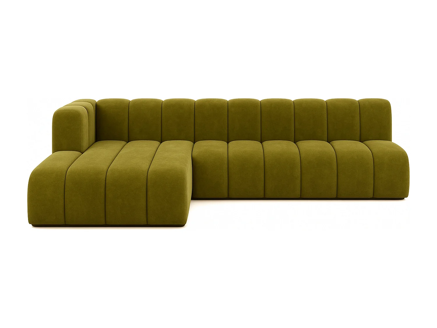 Ecksofa GRAND L 295 cm, stoff Salvador, Olive, Links