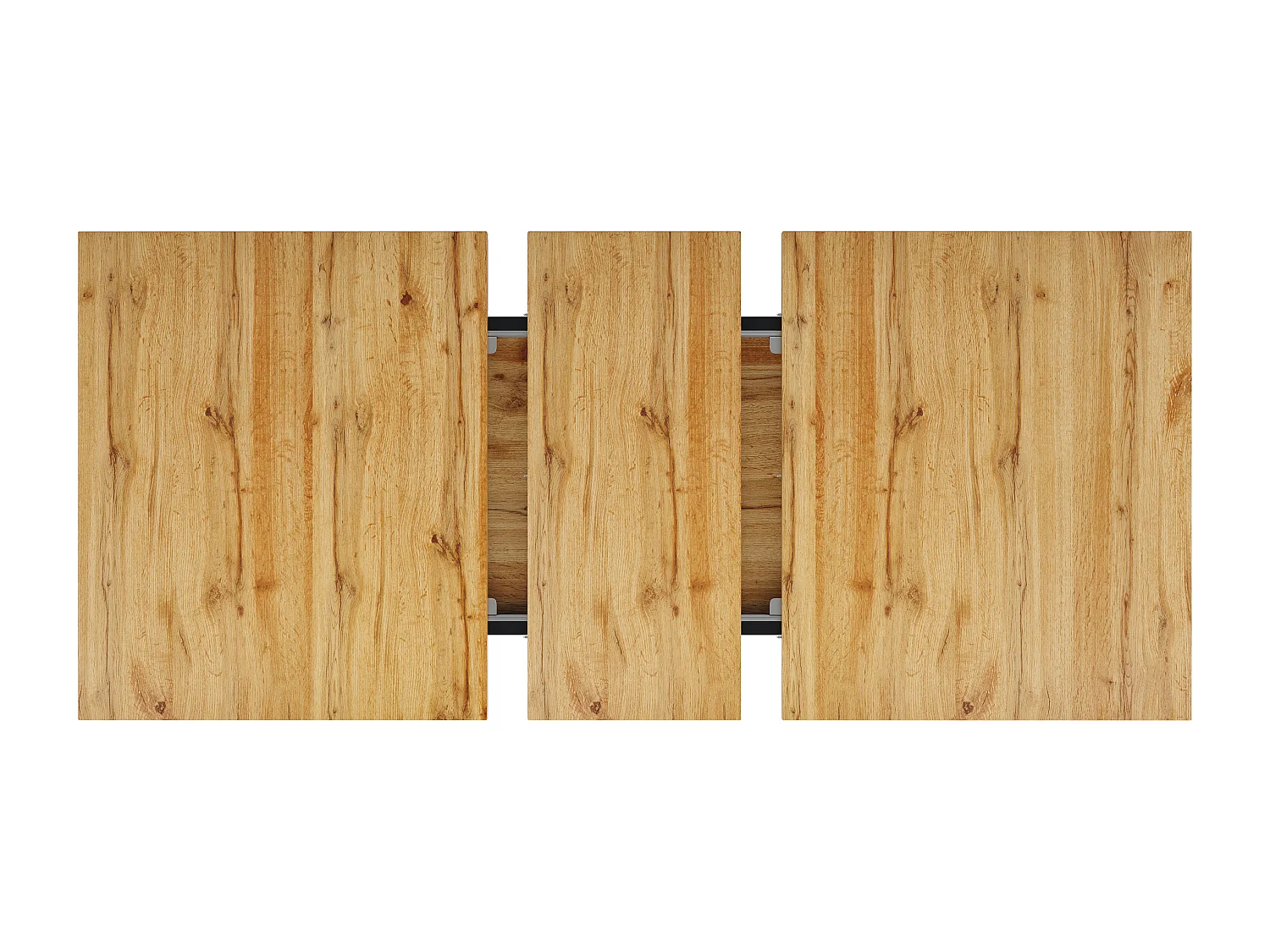 Ensemble de salle à manger (5 pièces) - avec table extensible (120 -160 cm) + 4 chaises en velours - MDF - gris + naturel