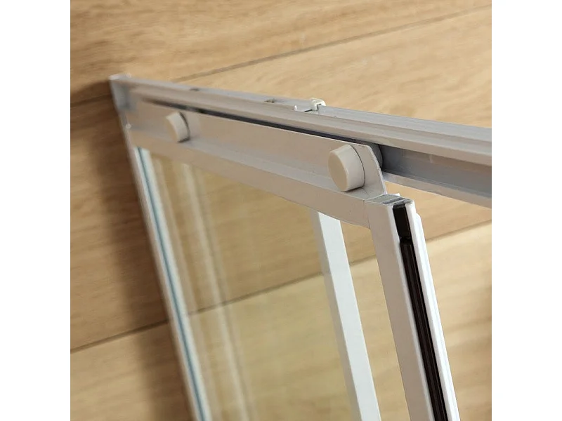 Cabine De Douche Extensible 80-90 Cm Profil Aluminium Blanc | Erice