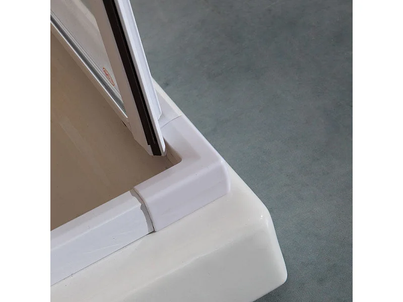 Cabine De Douche Extensible 80-90 Cm Profil Aluminium Blanc | Erice