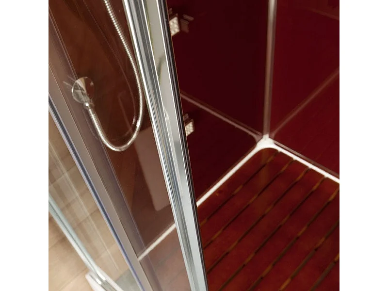 Cabine Box De Douche Avec Hydromassage 90X90 Semi-Circulaire | Cosmo