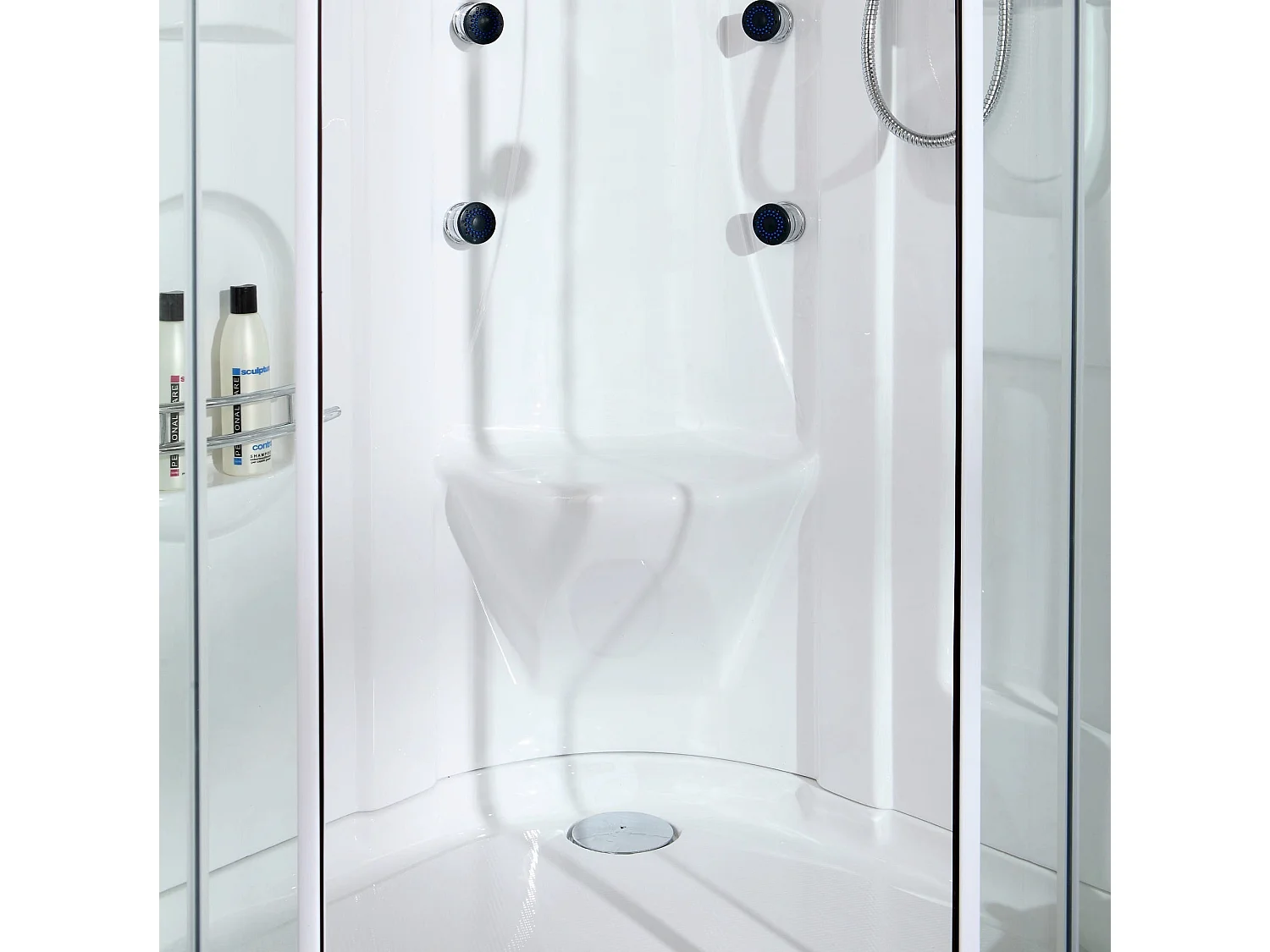 Cabine De Douche 90X90 Avec Hydromassage Et Bain-Vapeur | Vesuvio