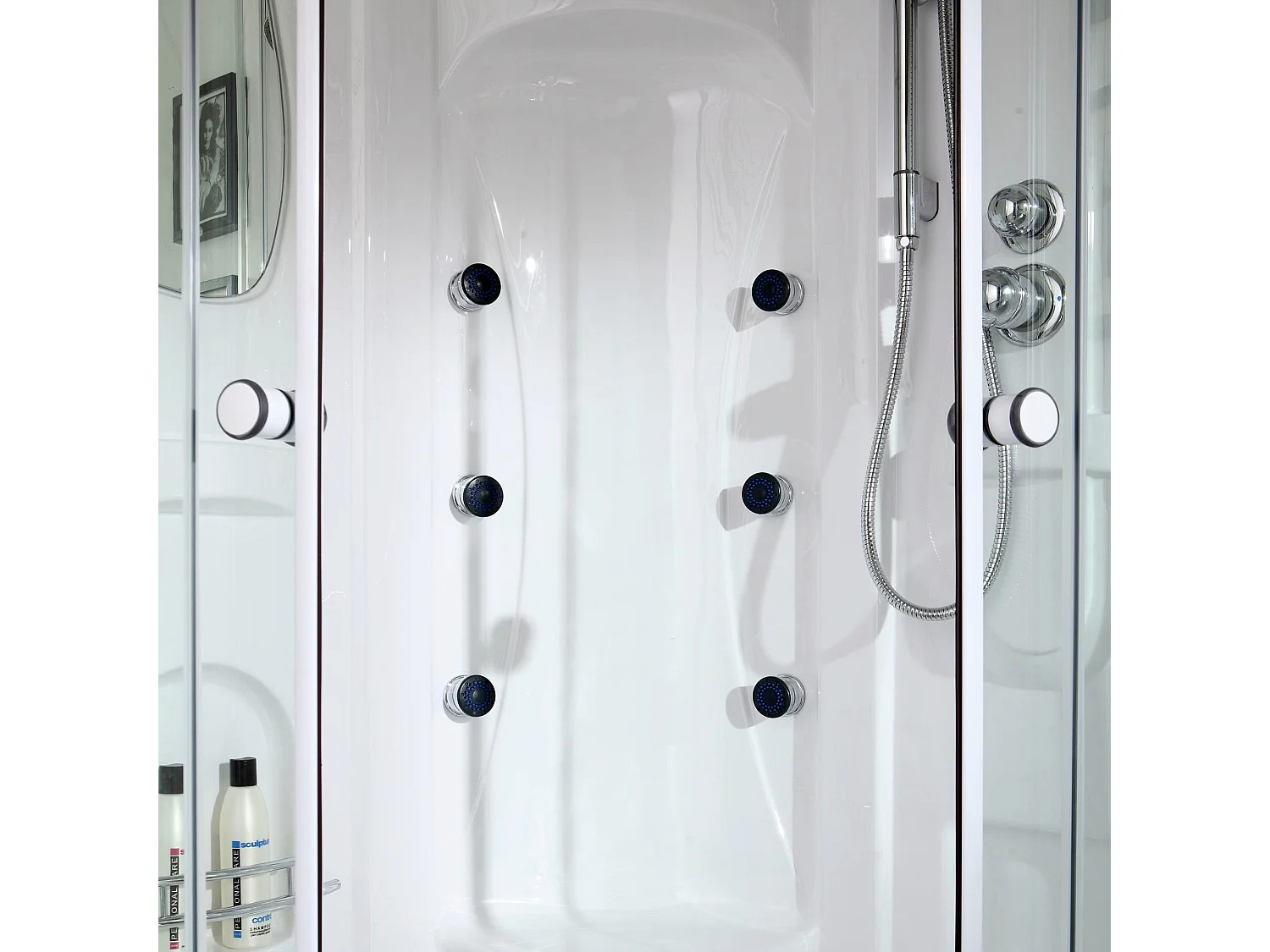 Cabine De Douche 90X90 Avec Hydromassage Et Bain-Vapeur | Vesuvio