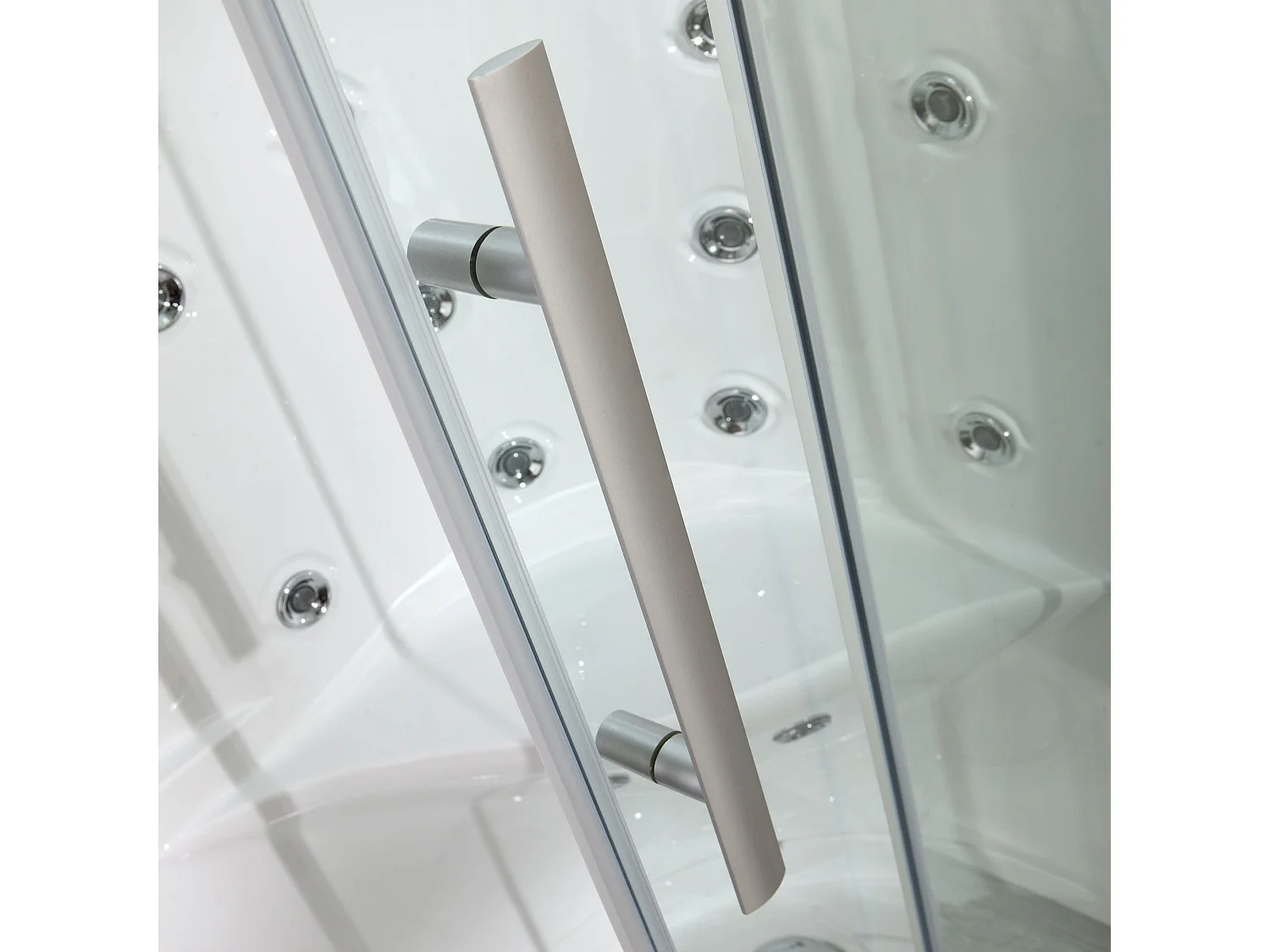 Cabine De Douche Hydromassage 70X90 Droite Avec Bain-Vapeur | Iride