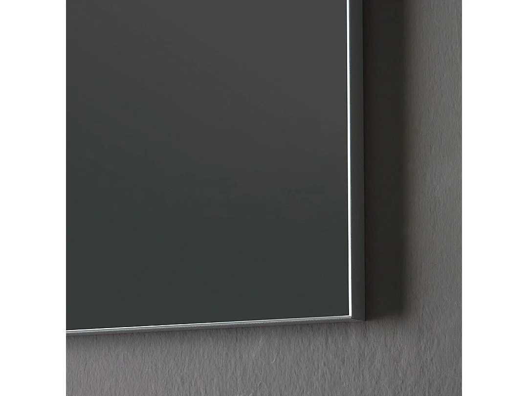 Armoire De Salle De Bain Blanche Polie De 105 Cm, Miroir 100X60 Et Lampe | Smeraldo