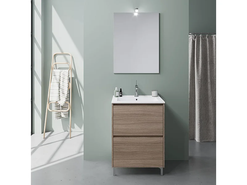 Meuble De Salle De Bains À Poser Avec Lavabo De 60 Cm | Laguna