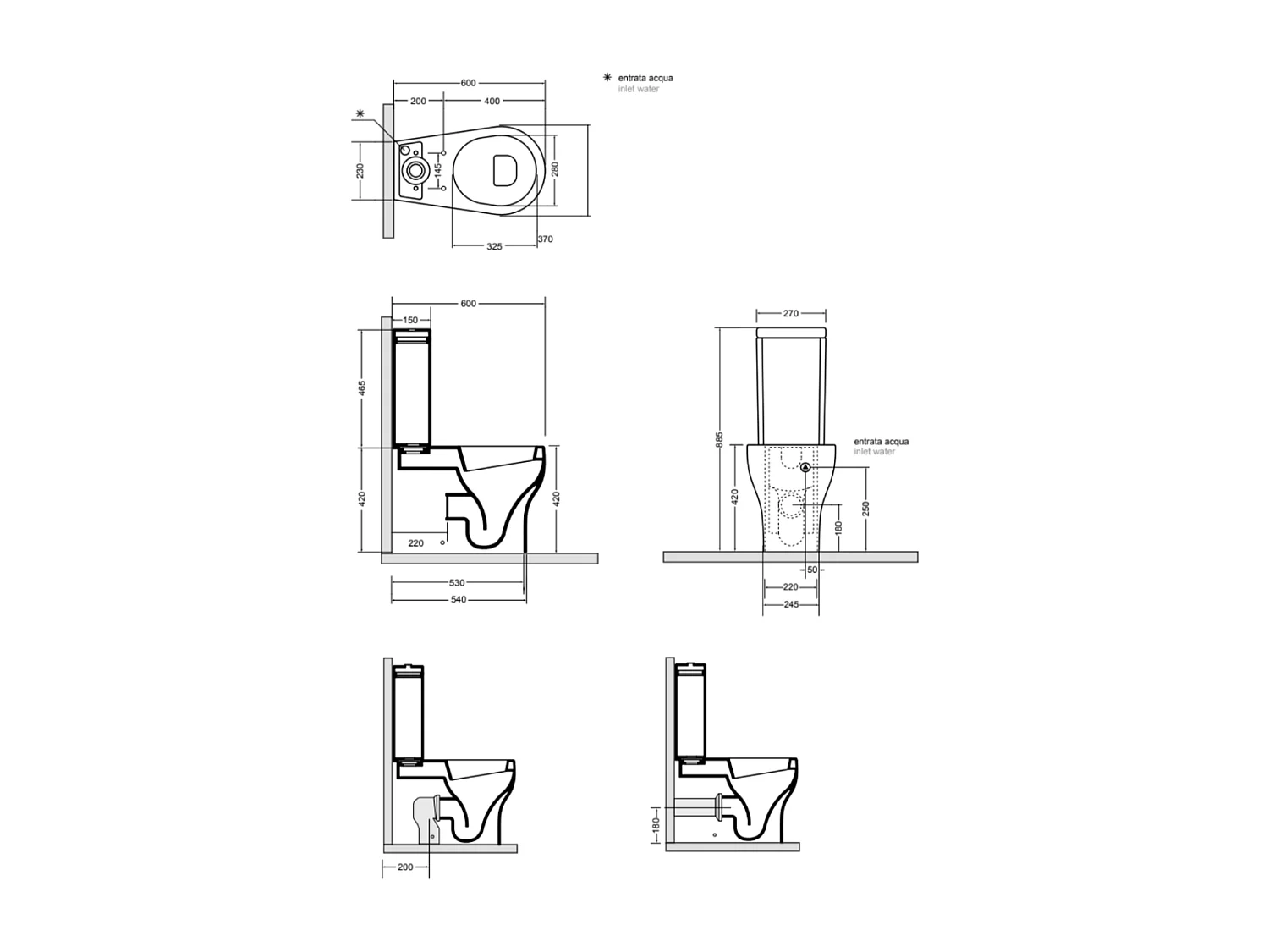 Wc Monobloc En Céramique | Soave