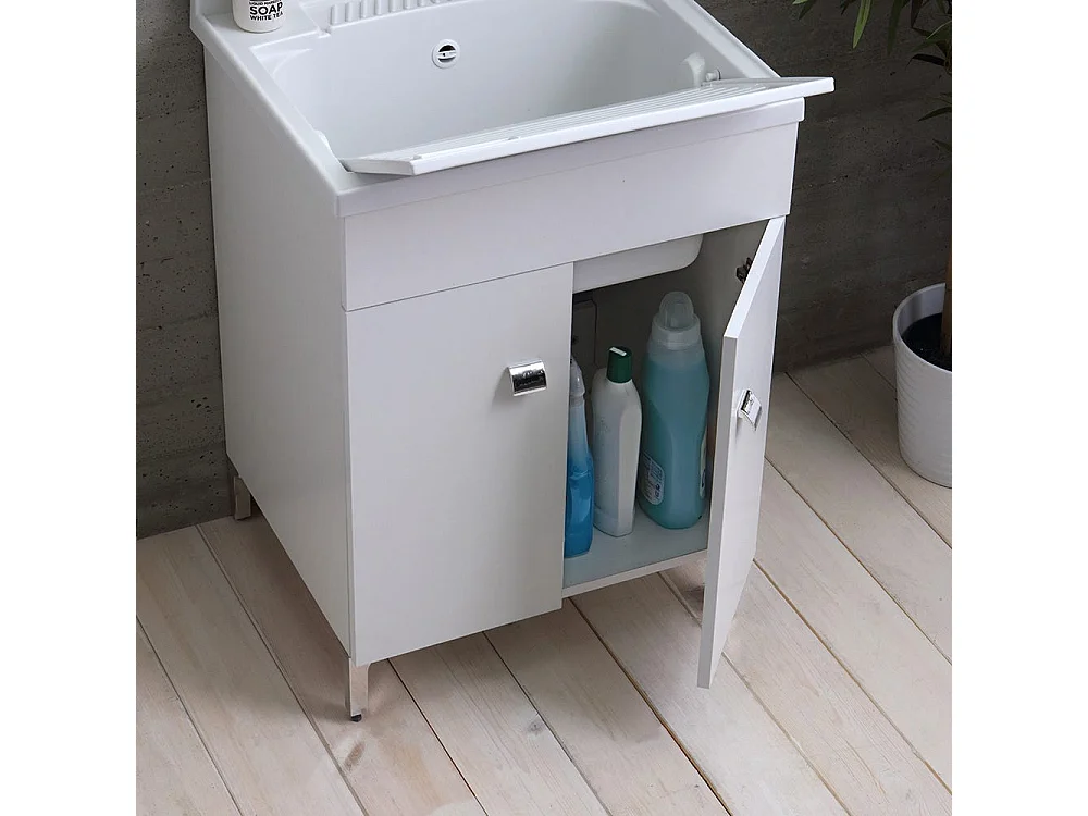 Mobile De Lavage 60X50 Cm Résine Avec Deep Puits