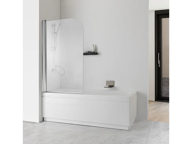Pare-Baignoire A Un Volet En Verre Transparent 6 Mm | Giada