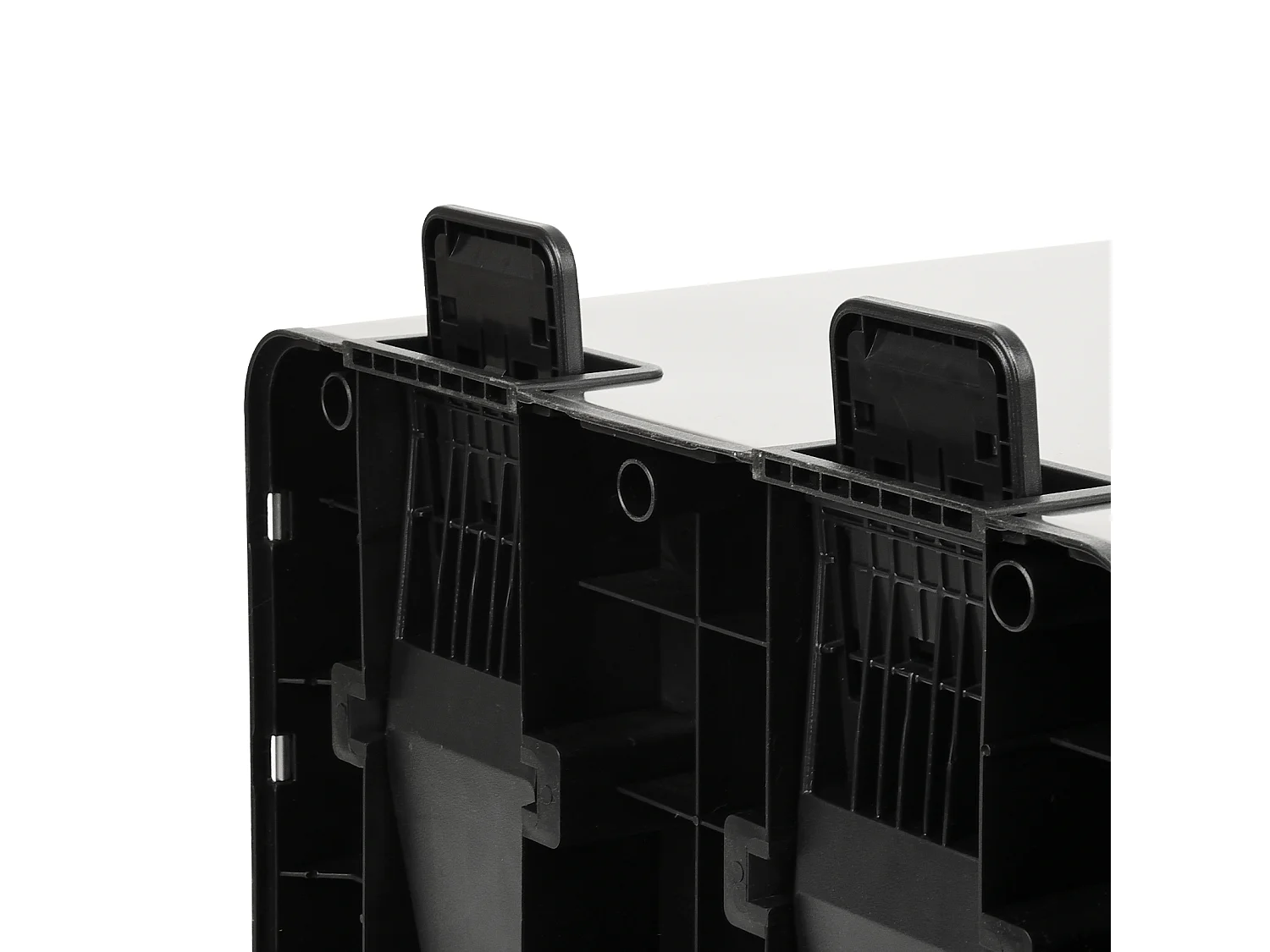 Système de tri des déchets TMH2X30, 2x30L, 2 compartiments, poubelle en acier inoxydable argenté