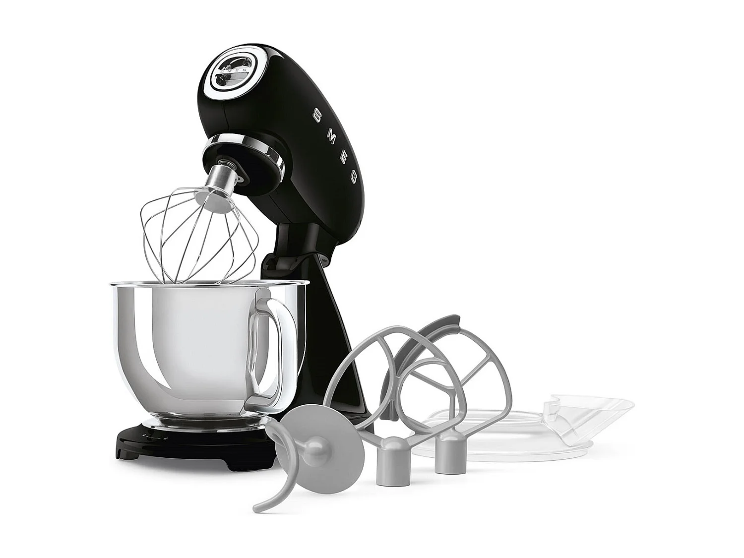 Smeg Robot pâtissier multifonctions 4.8l 1000w noir - SMF05BLEU