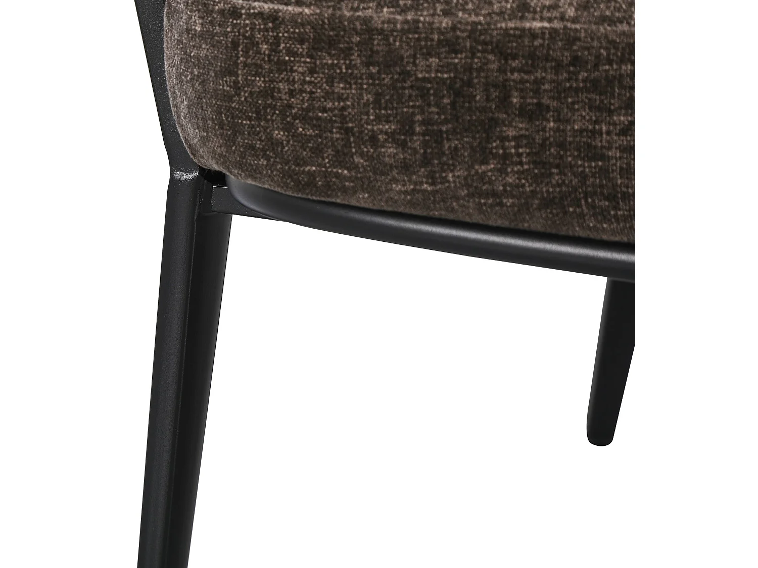 Loungestoel – comfortabele bekleding – chenille – mokka – SYMBLED