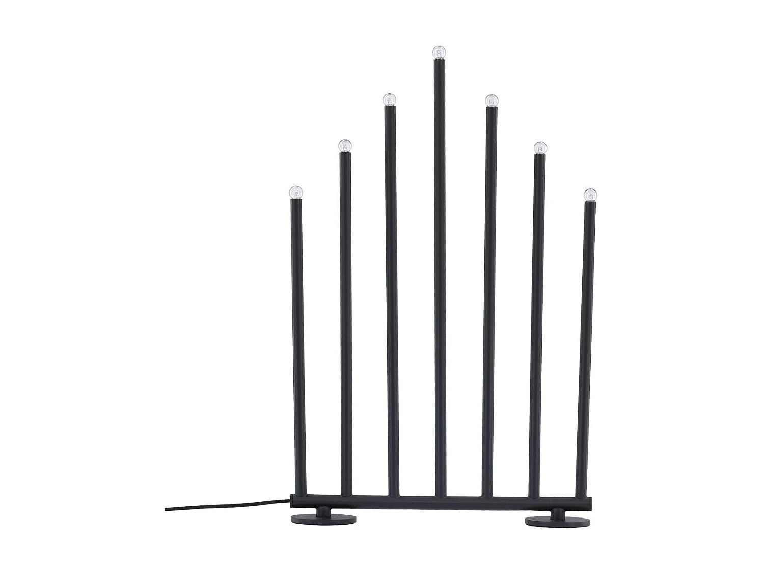 Lampe à Poser Bougeoir "Bjornfjallet" 50cm Noir