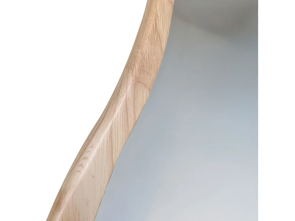 Solea - Miroir organique en bois 70x180cm - Bois clair