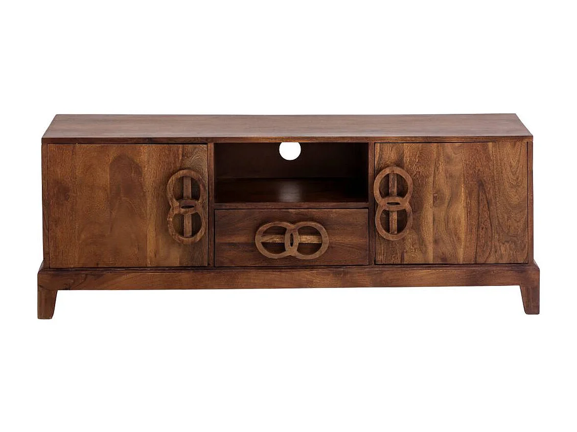 Meuble TV en bois d'acacia Quilla