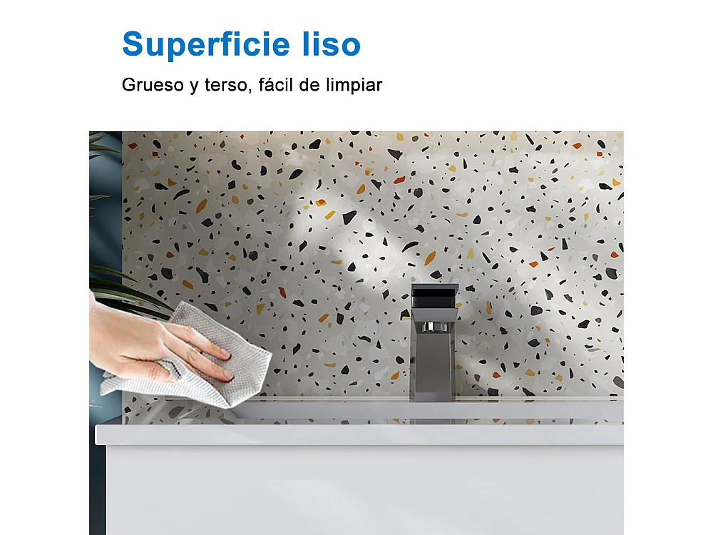 AICA SANITARIOS Lavabo de Baño,Lavabo Empotrado Rectangular,80.5 x 46.5 x 18.5 cm,Encimera Espaciosa, Fácil de Limpiar.