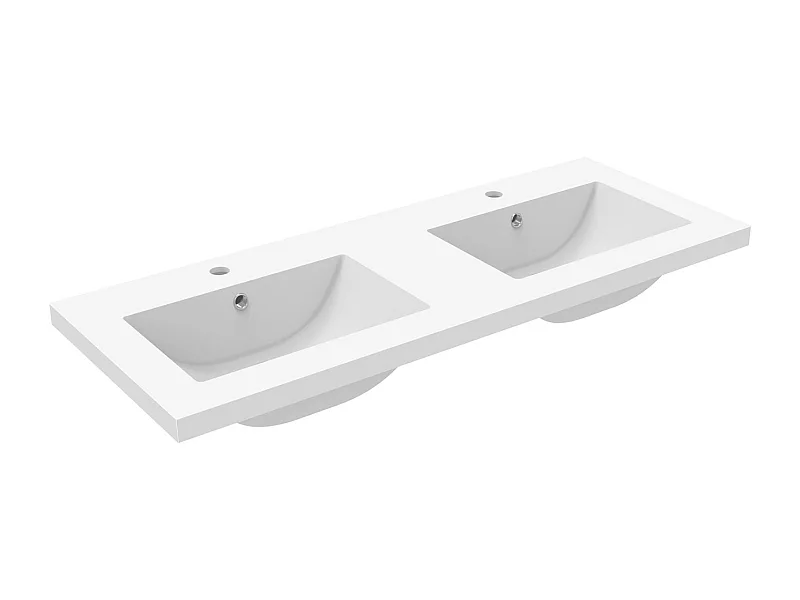AICA SANITARIOS Lavabo de Baño,Lavabo Empotrado Rectangular,120 x 46.5 x 17.5 cm,Encimera Espaciosa, Fácil de Limpiar.