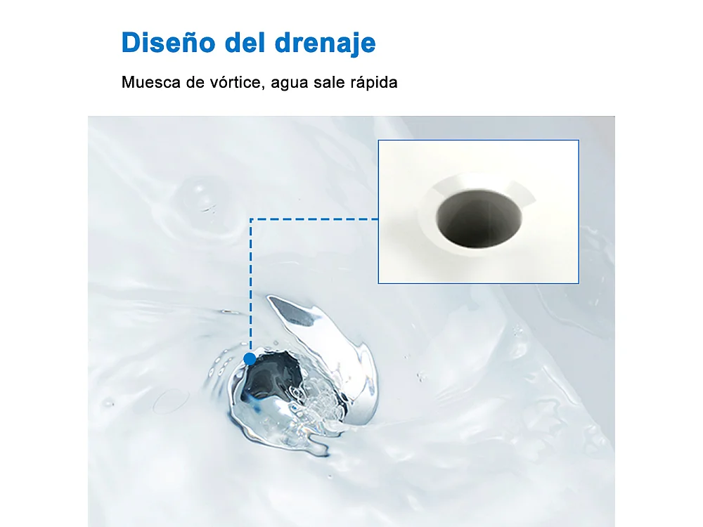 AICA SANITARIOS Lavabo de Baño,Lavabo Empotrado Rectangular,61 x 40 x 16 cm,Encimera Espaciosa, Fácil de Limpiar.