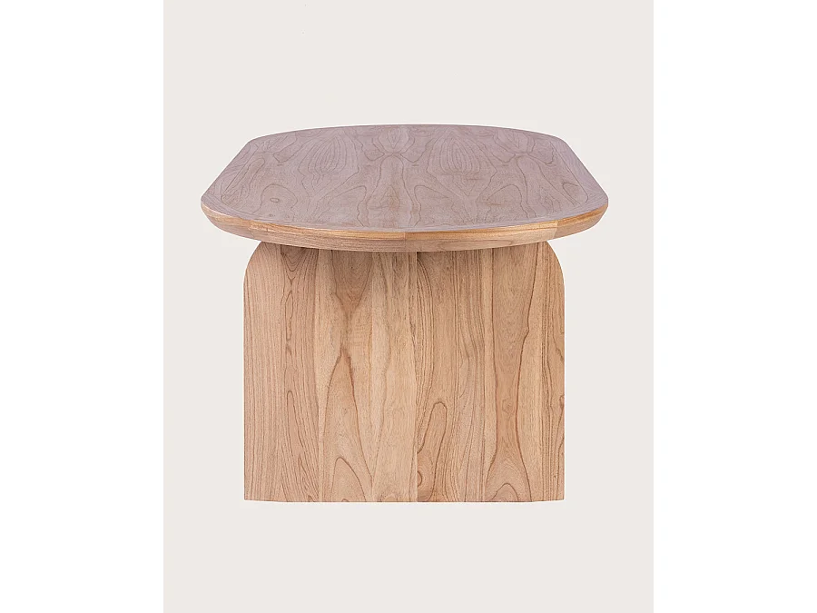 Tamara - Table repas ovale en bois massif de mindi