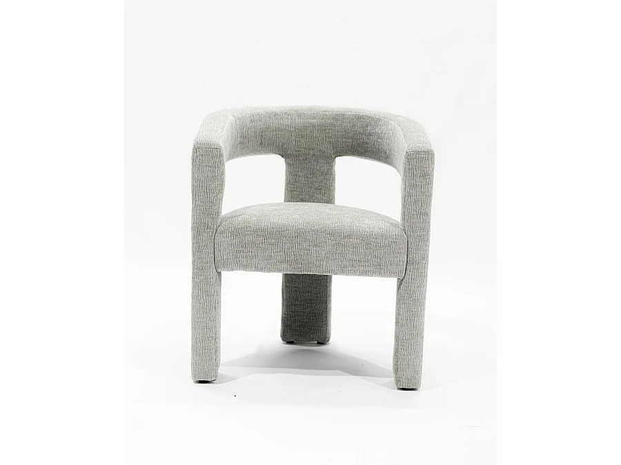 Lagon - Fauteuil de salon gris en tissu design