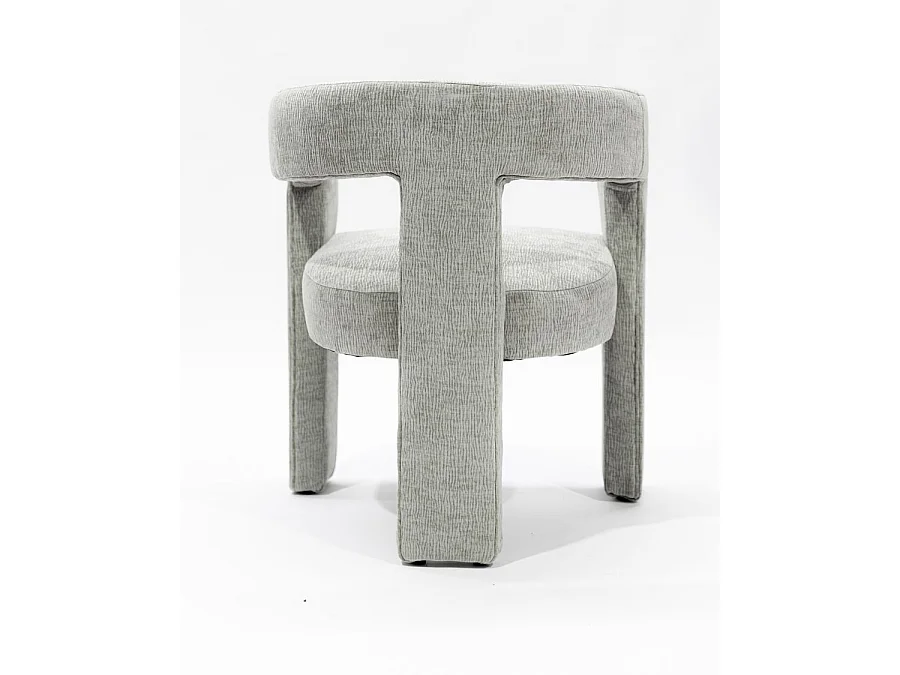 Lagon - Fauteuil de salon gris en tissu design