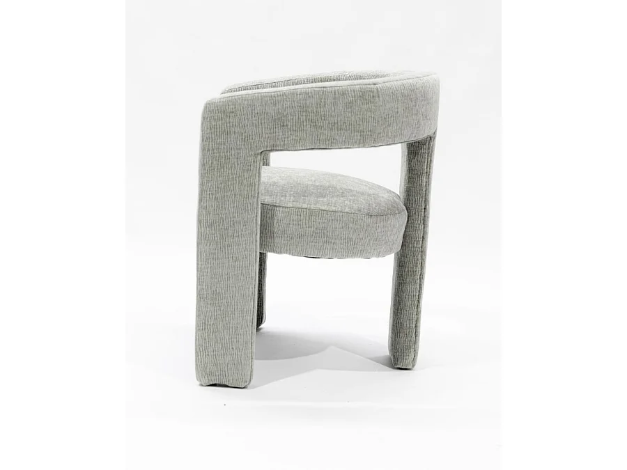 Lagon - Fauteuil de salon gris en tissu design