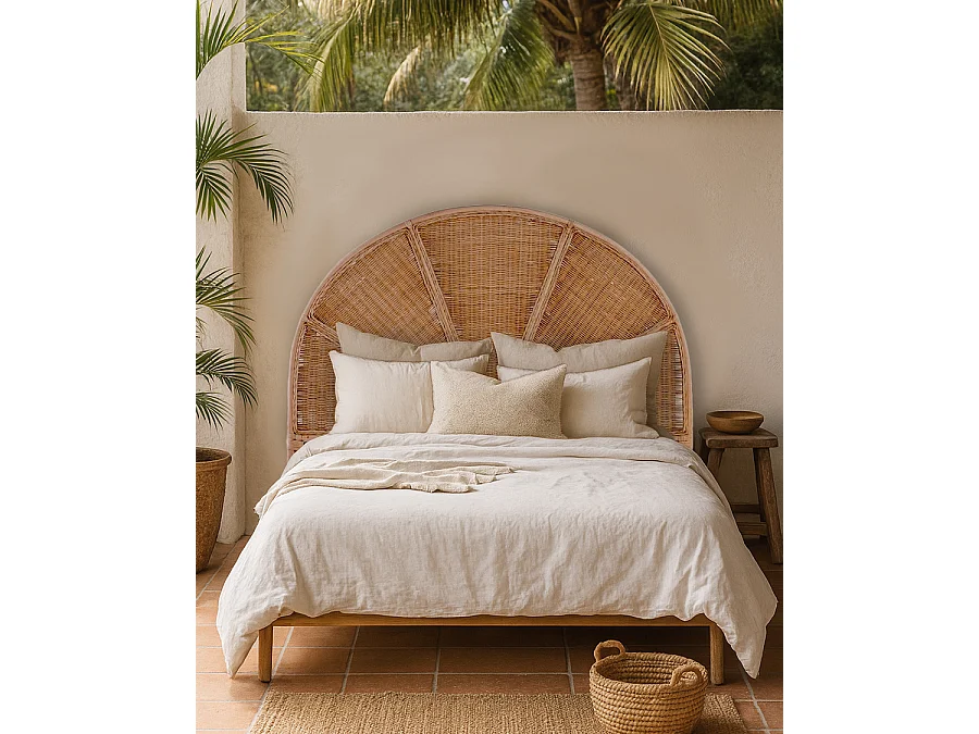 Looma - Tête de lit en rotin 160 cm