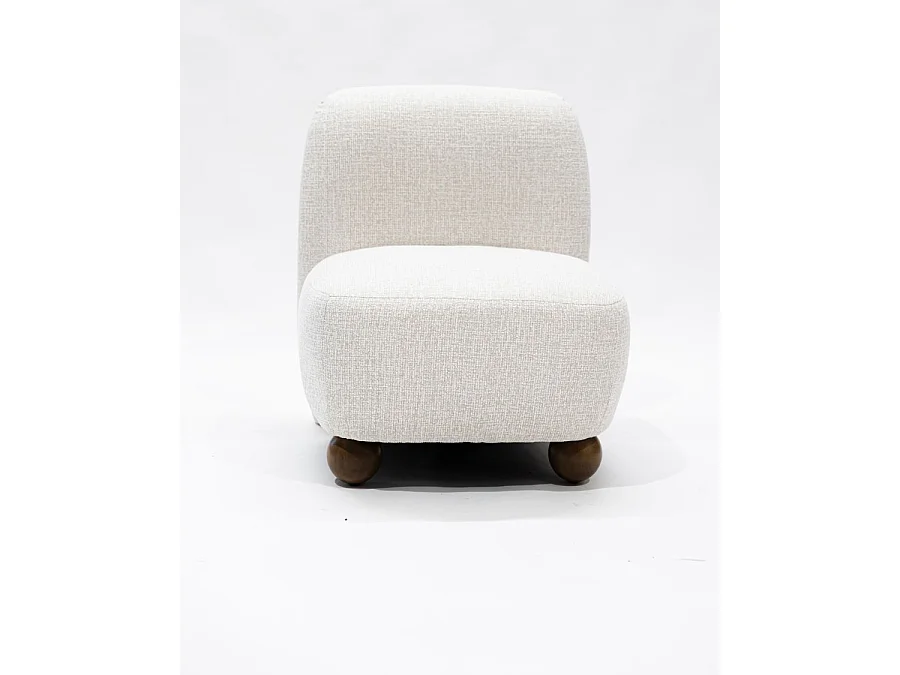 Oslo - Fauteuil design en tissu beige