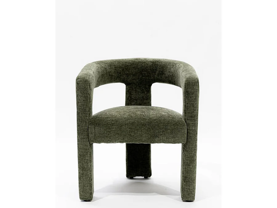 Lagon - Fauteuil de salon vert en tissu