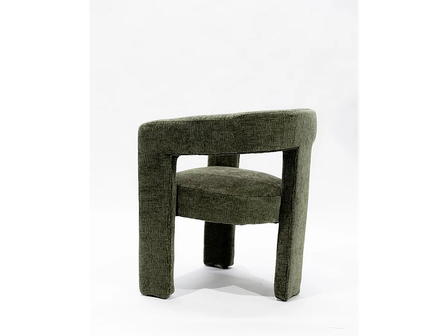 Lagon - Fauteuil de salon vert en tissu