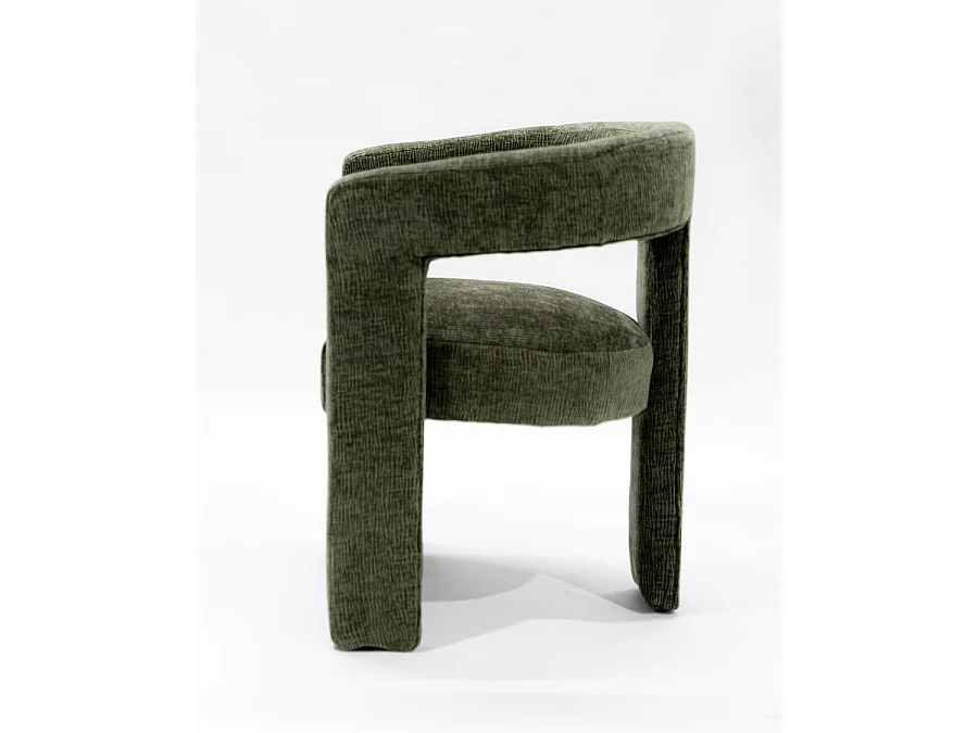 Lagon - Fauteuil de salon vert en tissu