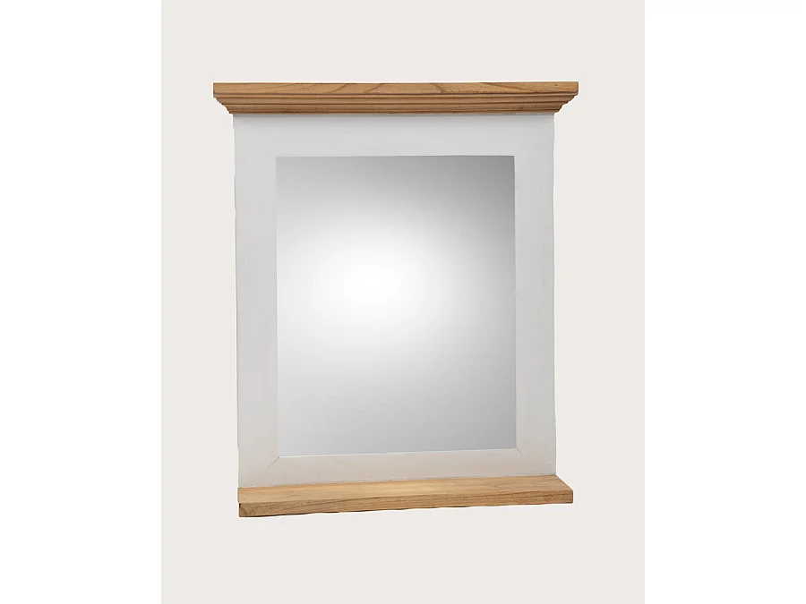 Inda - Miroir mural rectangulaire en bois massif