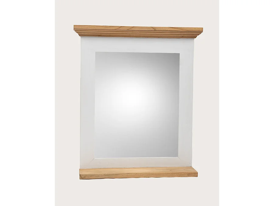 Inda - Miroir mural rectangulaire en bois massif