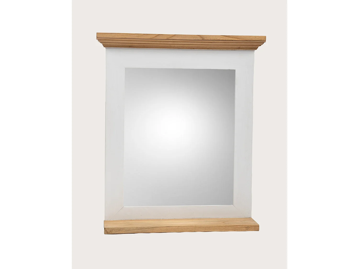 Inda - Miroir mural rectangulaire en bois massif