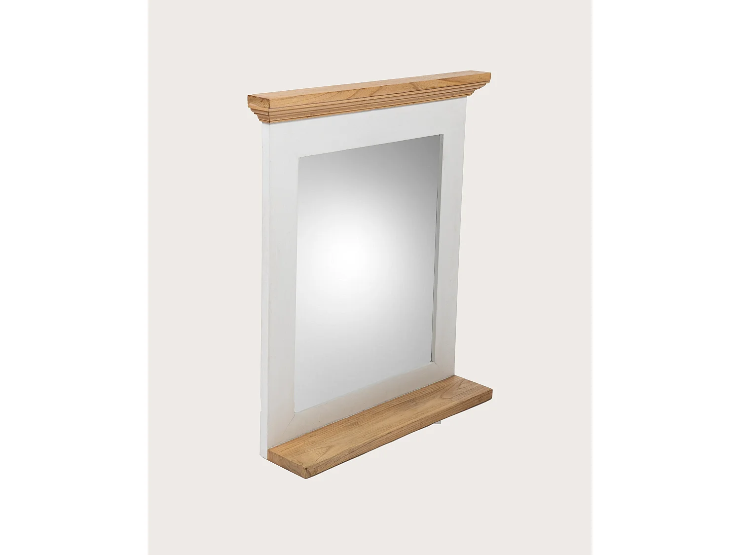 Inda - Miroir mural rectangulaire en bois massif