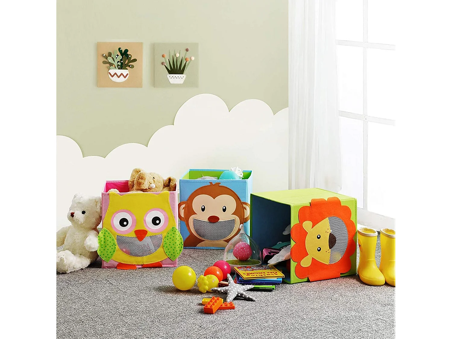 Lot de 3 boîtes de rangement pliables Saint-Denis